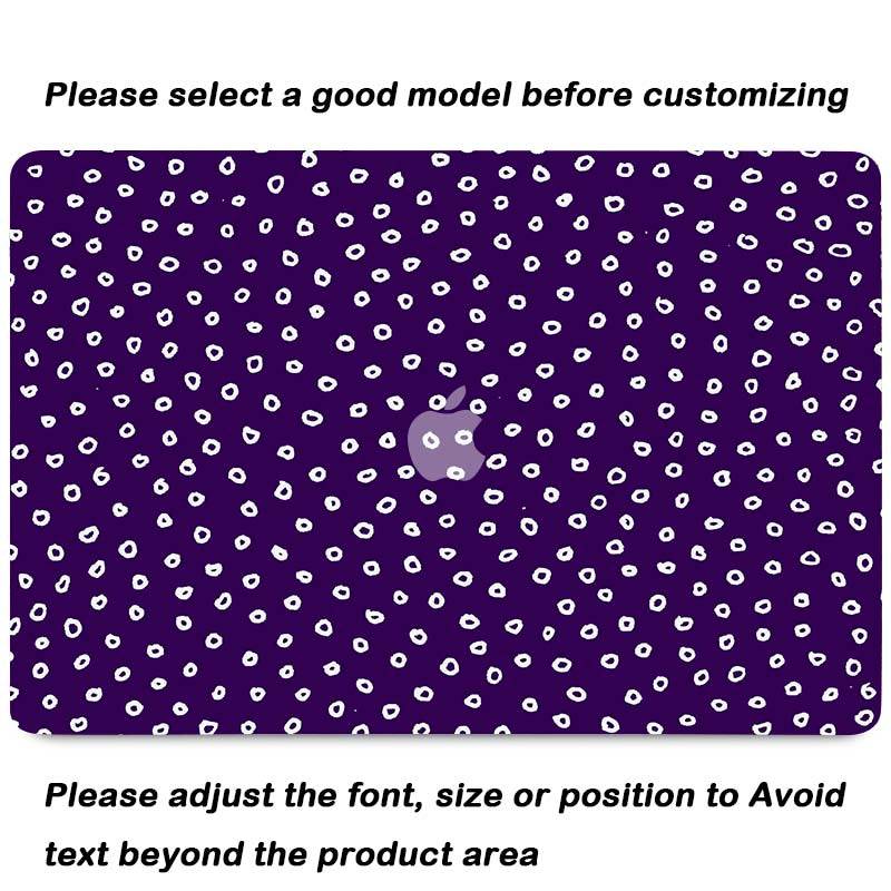 Purple plot | Macbook case customizable Logo shines through - BELKCASE