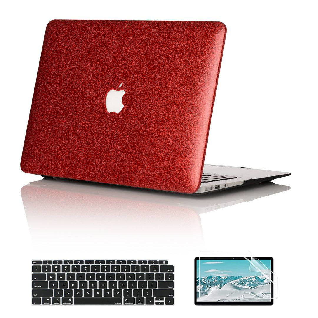 Glitter Red Macbook case BELKCASE