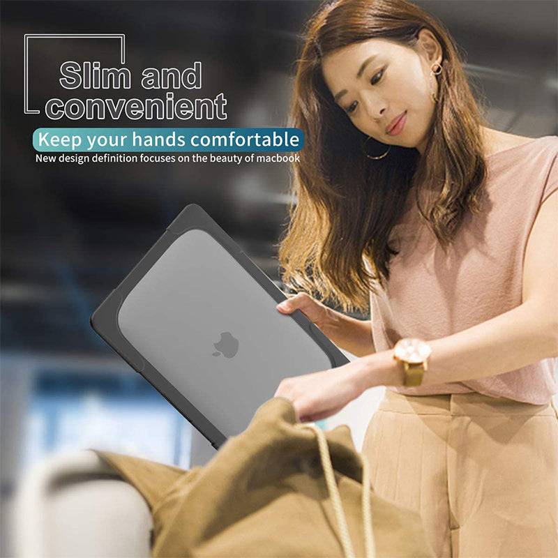 MacBook Case Heavy Duty with Folding Stand - Grey