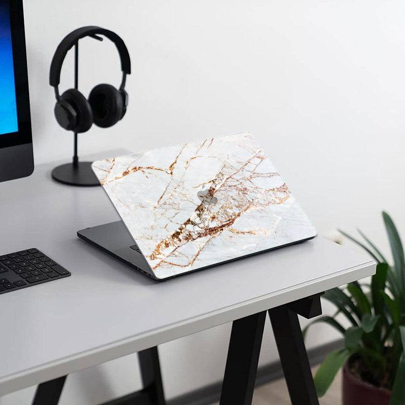 Golden shock Marble | Macbook case customizable