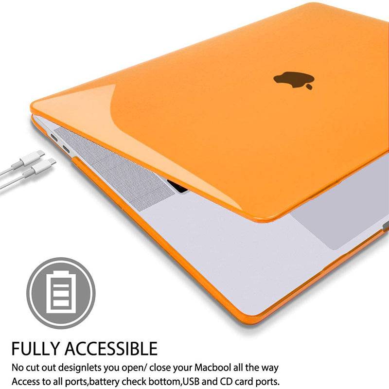 Transparent orange | Macbook case customizable