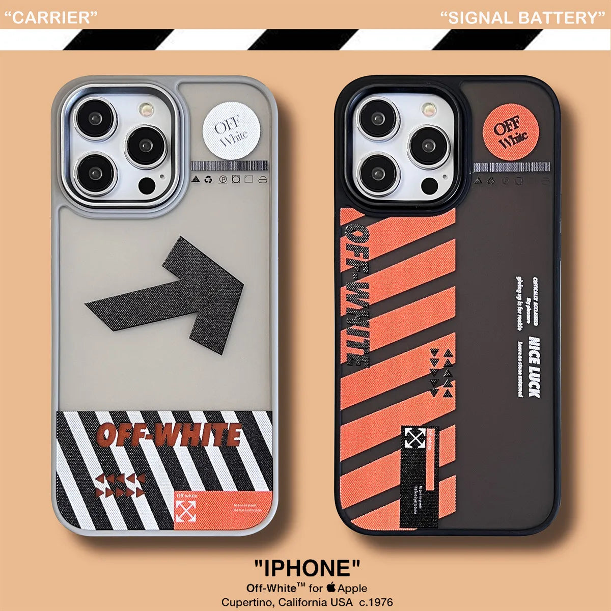 Off-White Trendy Street iPhone Case