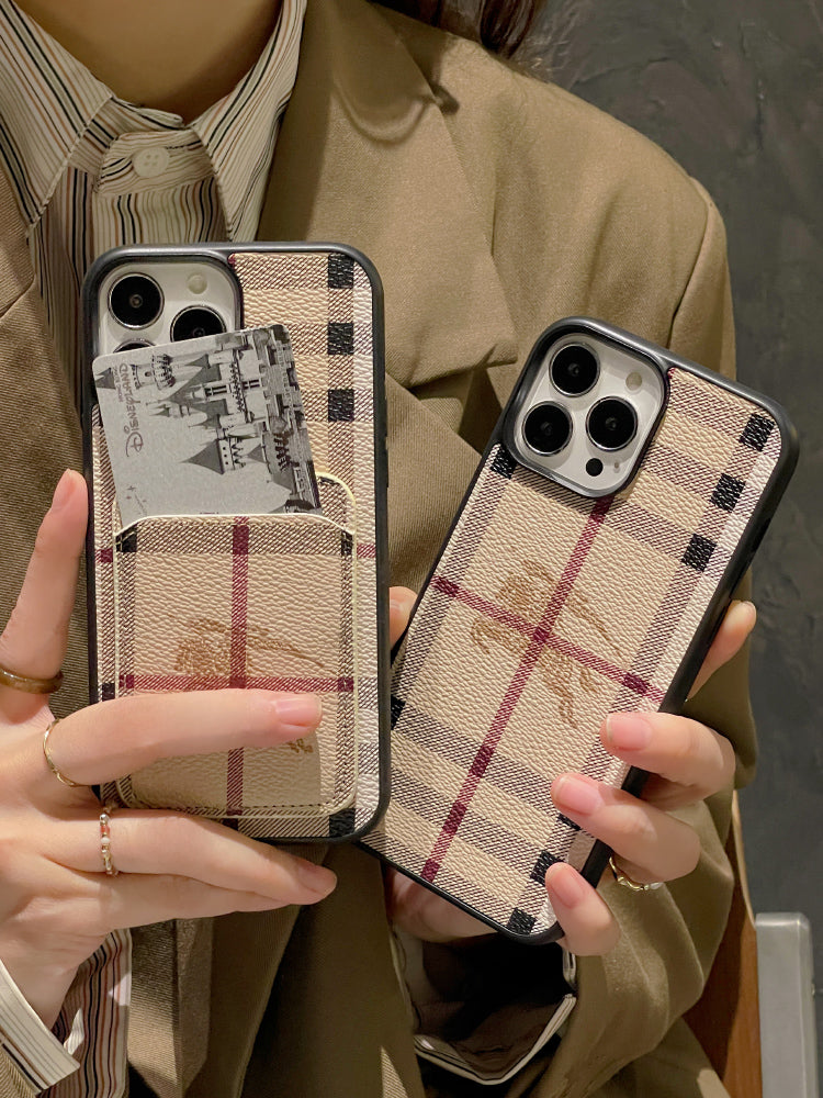 Burberry Leather iPhone Case