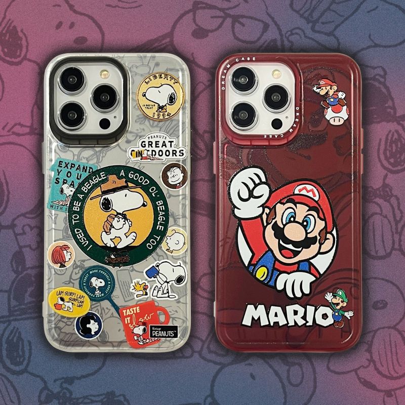 Super Mario × Snoopy iPhone Case