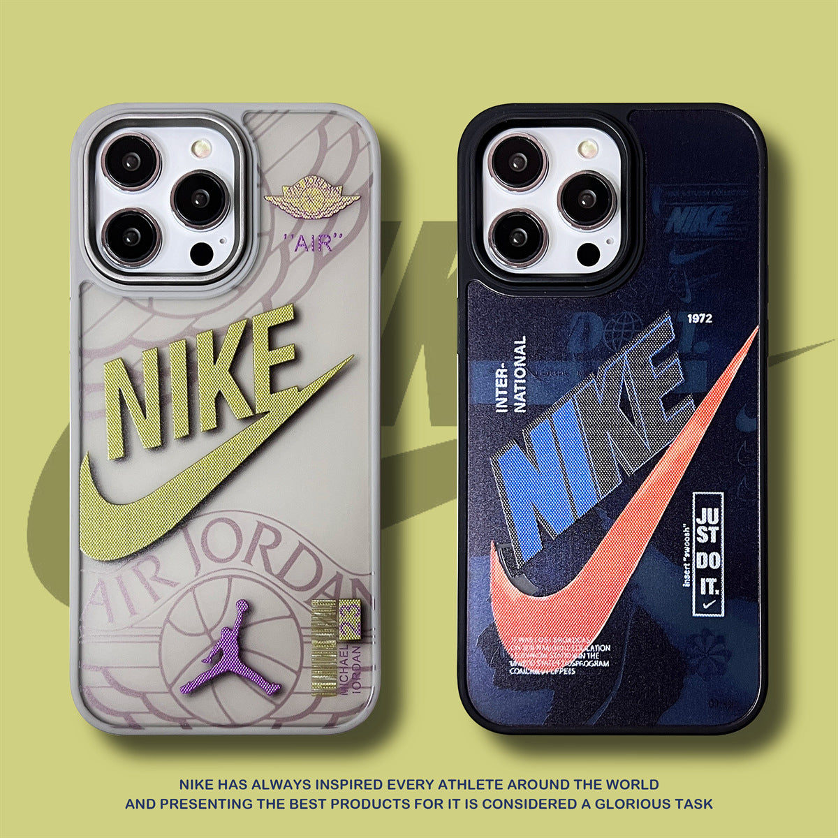 Nike × Air Jordan 1 iPhone Case Frosted Trend