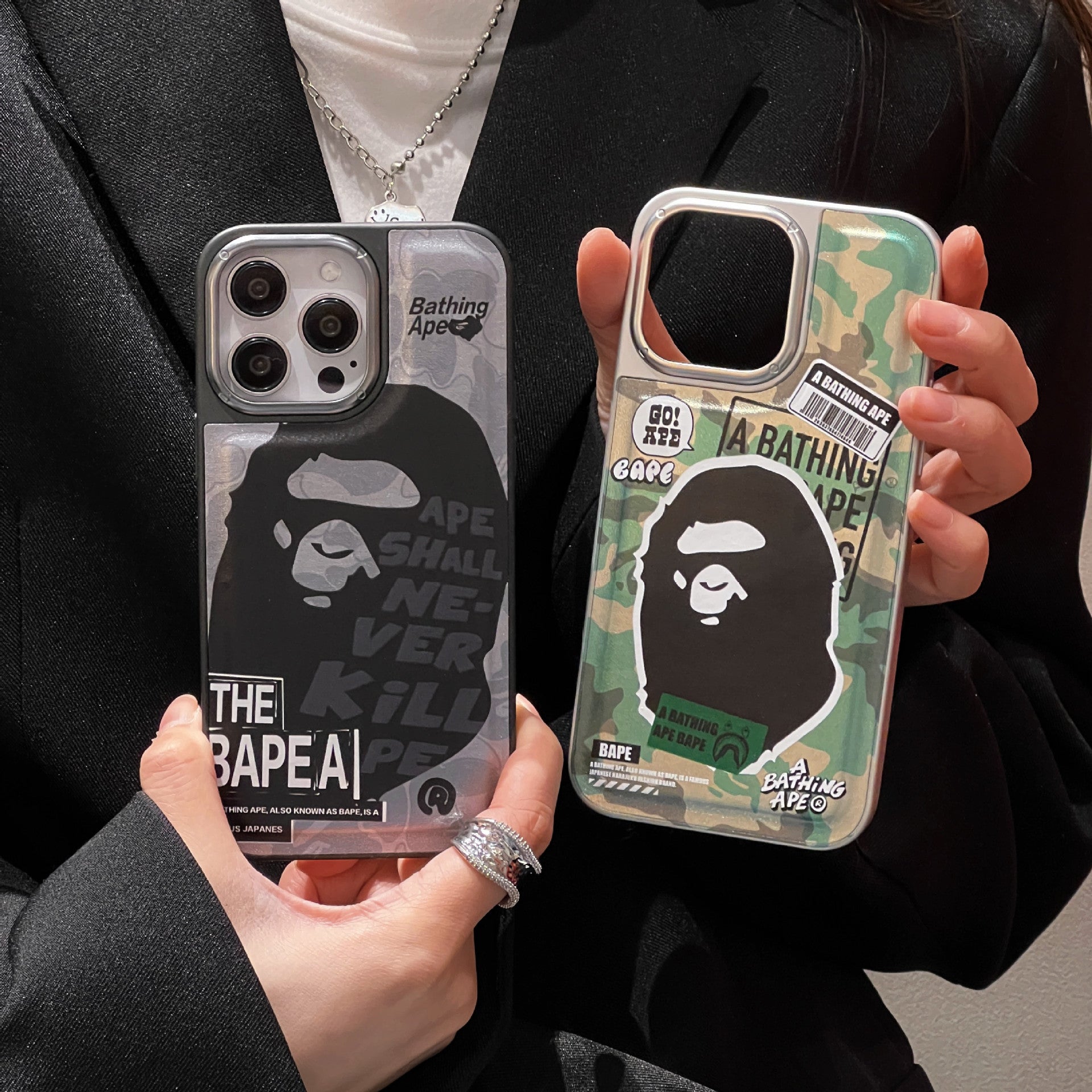 BAPE Camouflage Label iPhone Case