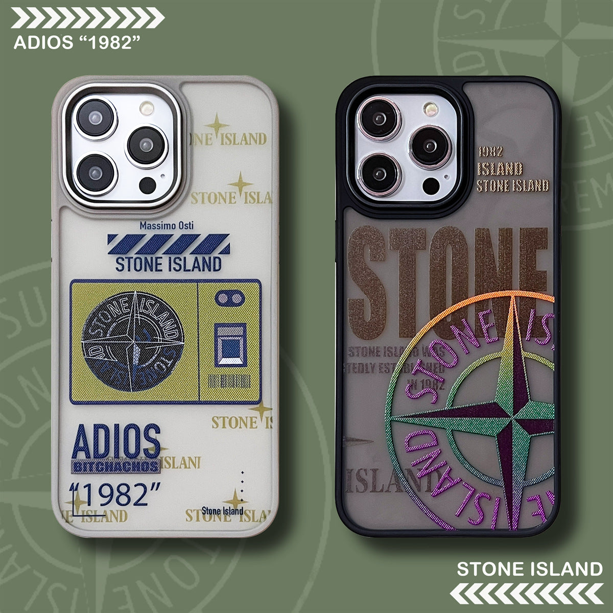 Stone Island Trend Label iPhone Case