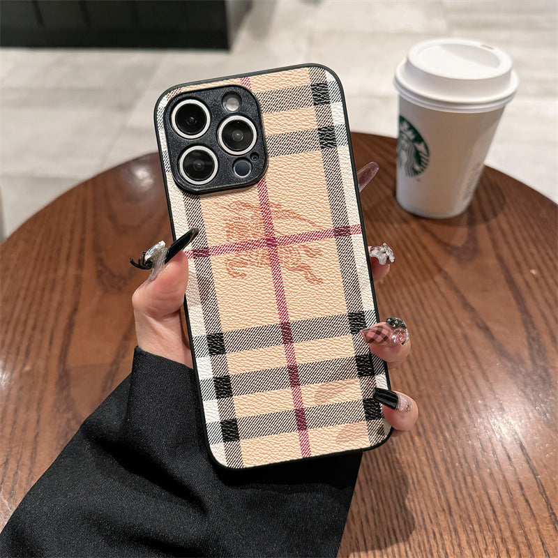 Burberry Leather iPhone Case