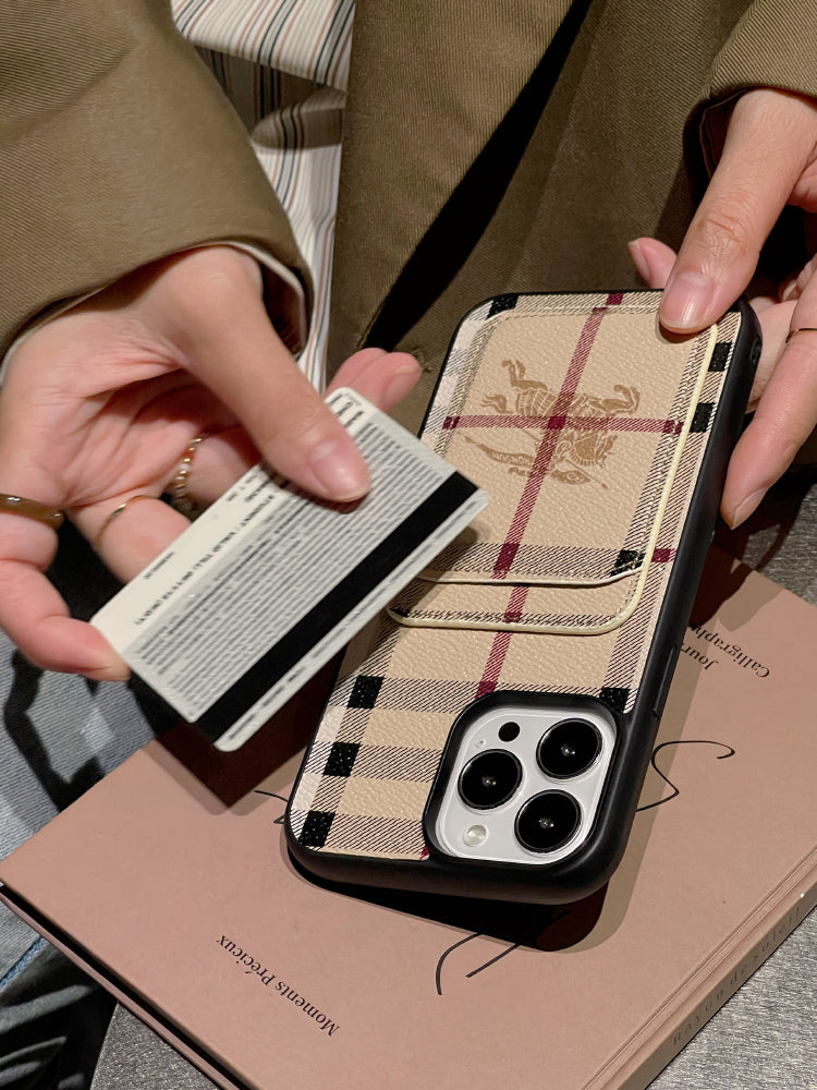 Burberry Leather iPhone Case