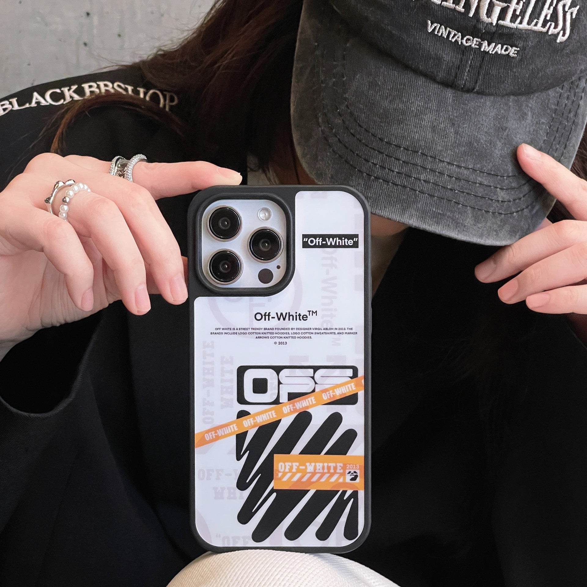 Off-White iPhone Case Street Stripe