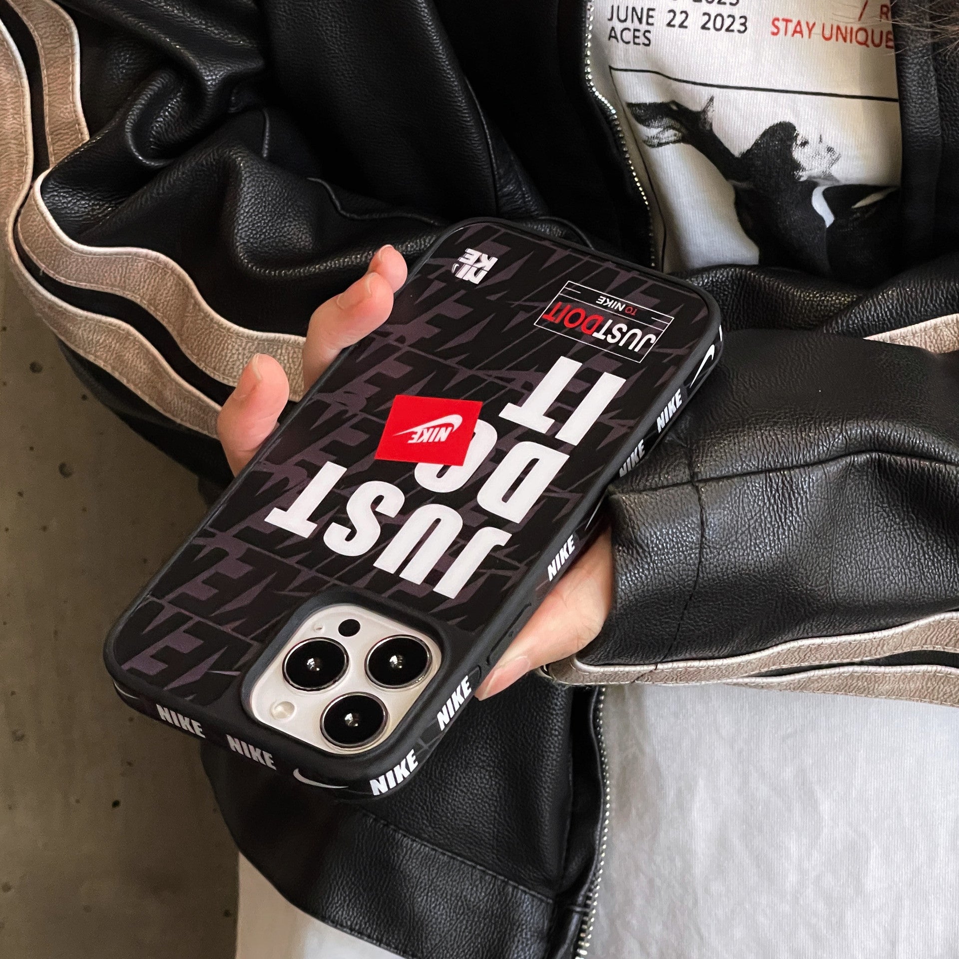 Nike ×Just Do It Matte Ins iphone Case