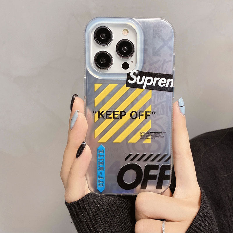 Off-White × Supreme iphone Case Trendy Tags