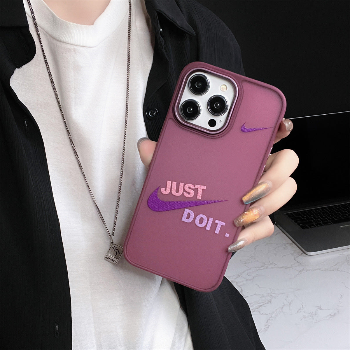 Nike × Just Do It Simple iPhone Case