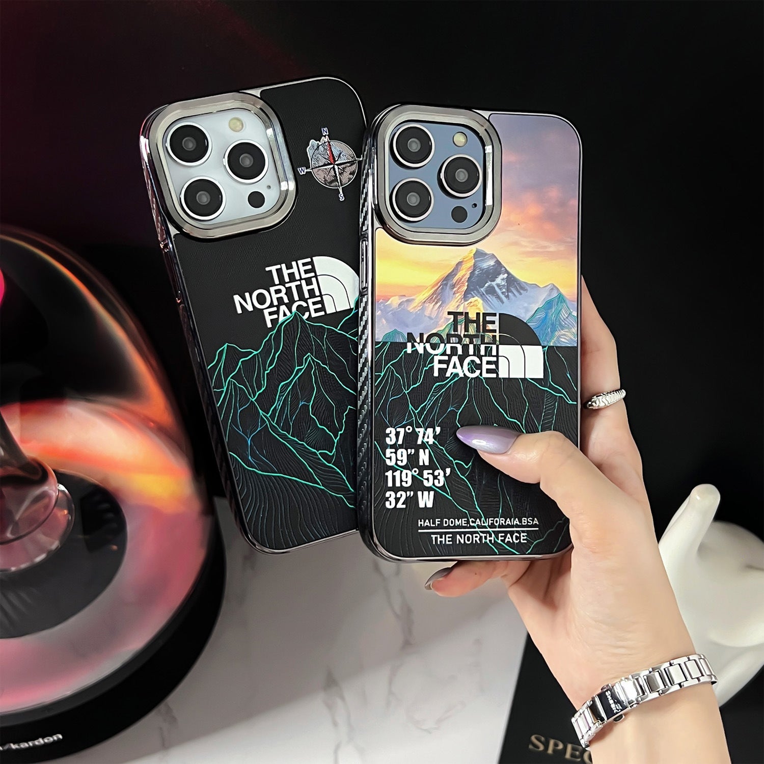 The North Face Cyberpunk Snow Mountain iPhone Case