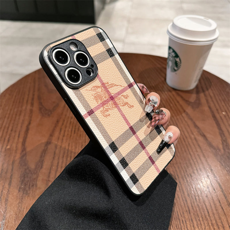 Burberry Leather iPhone Case