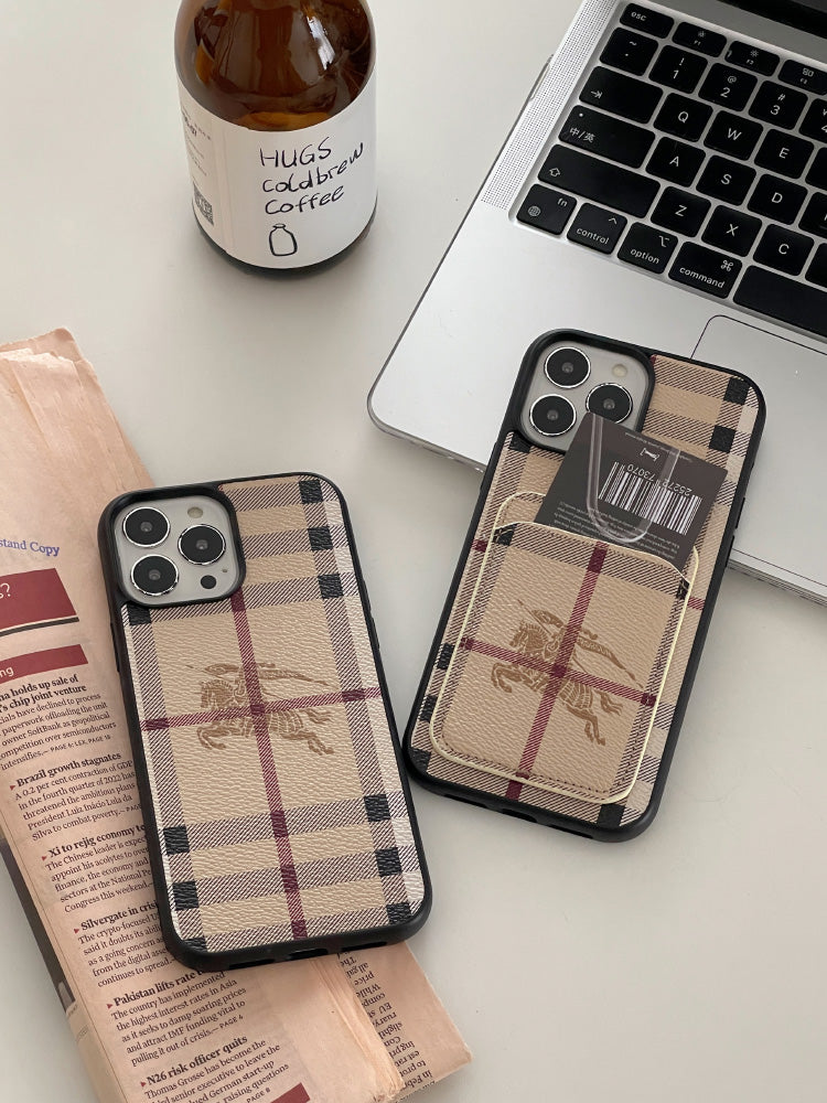 Burberry Leather iPhone Case