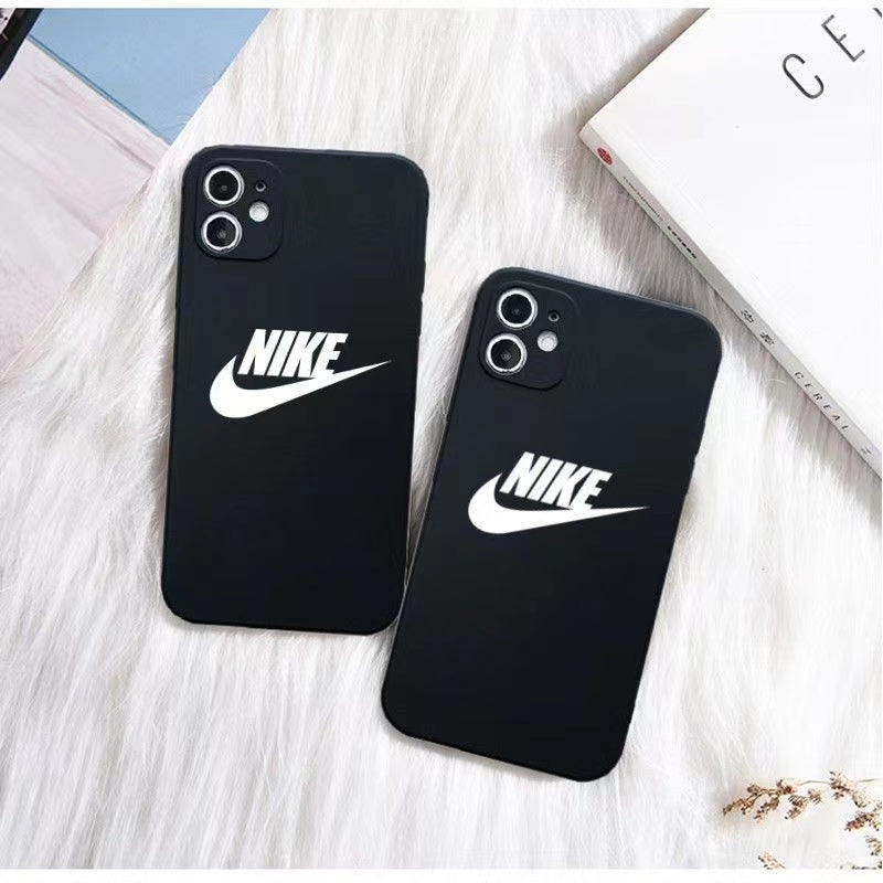 NIKE Black Liquid Silicone Fashion iPhone Case