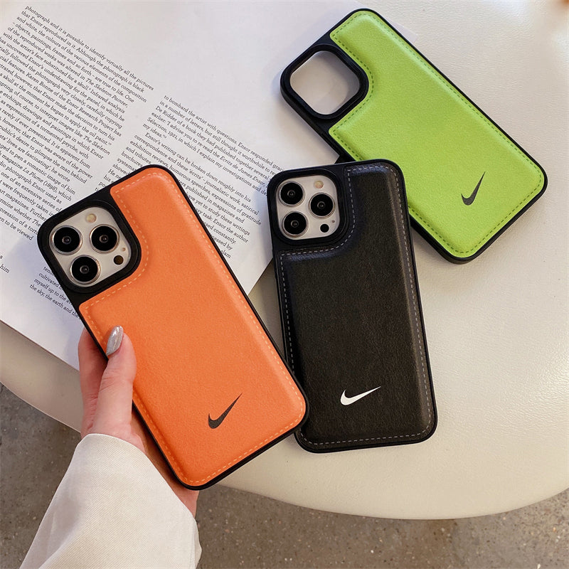 NIKE Leather Simple iPhone Case