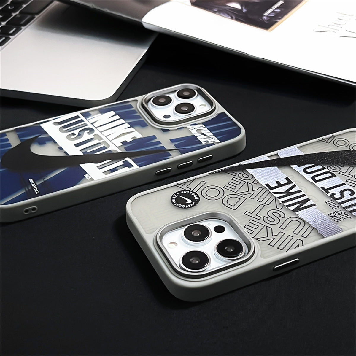 Nike × Air Jordan 1×Just Do It  iphone Case Frosted Trend Tags