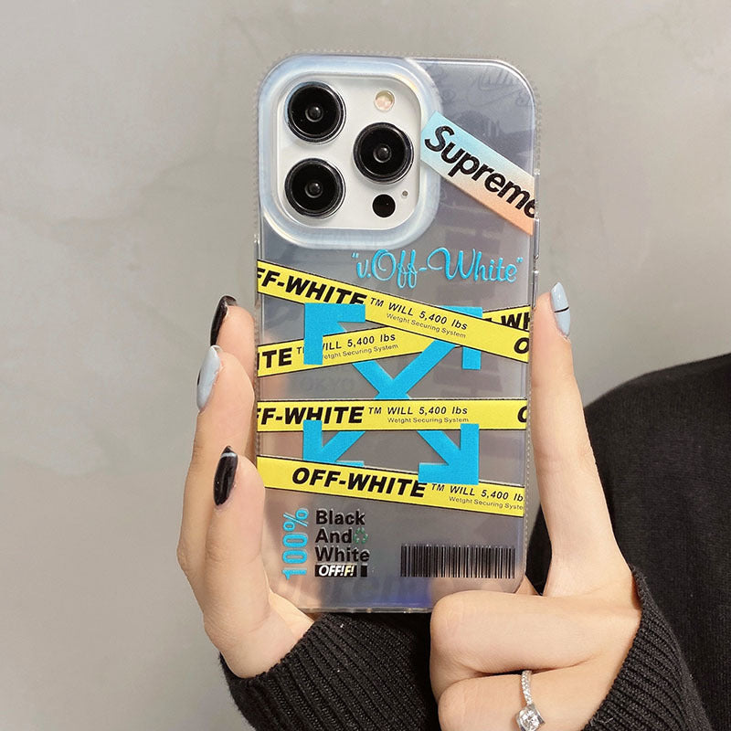 Off-White × Supreme iphone Case Trendy Tags