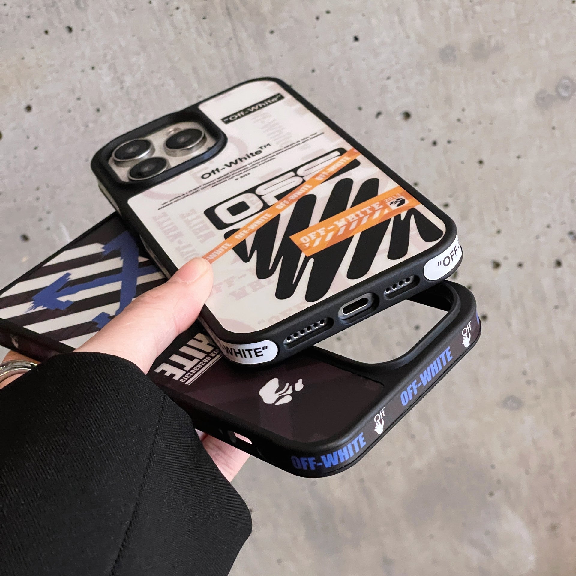 Off-White iPhone Case Street Stripe