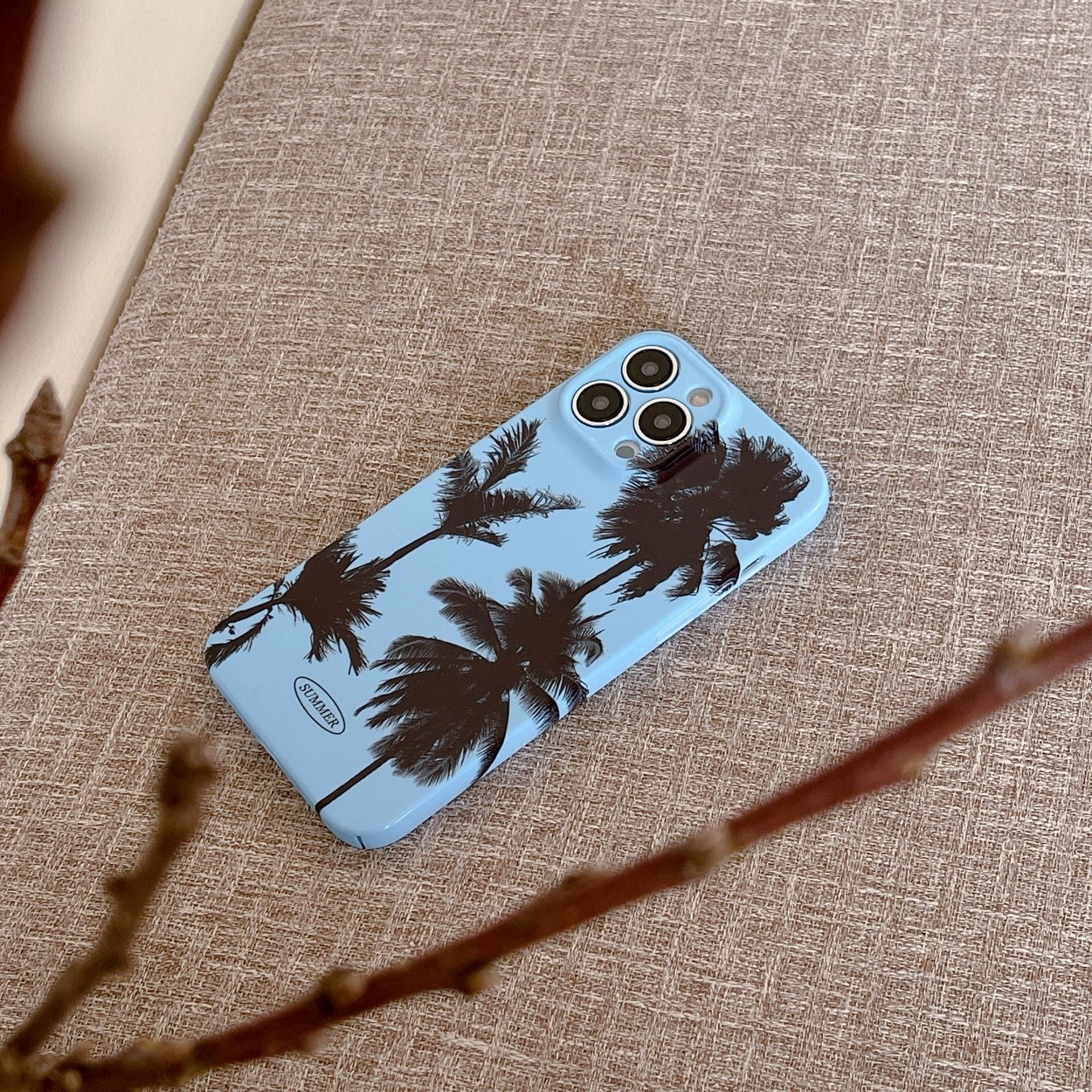 Hawaiian palm iPhone case