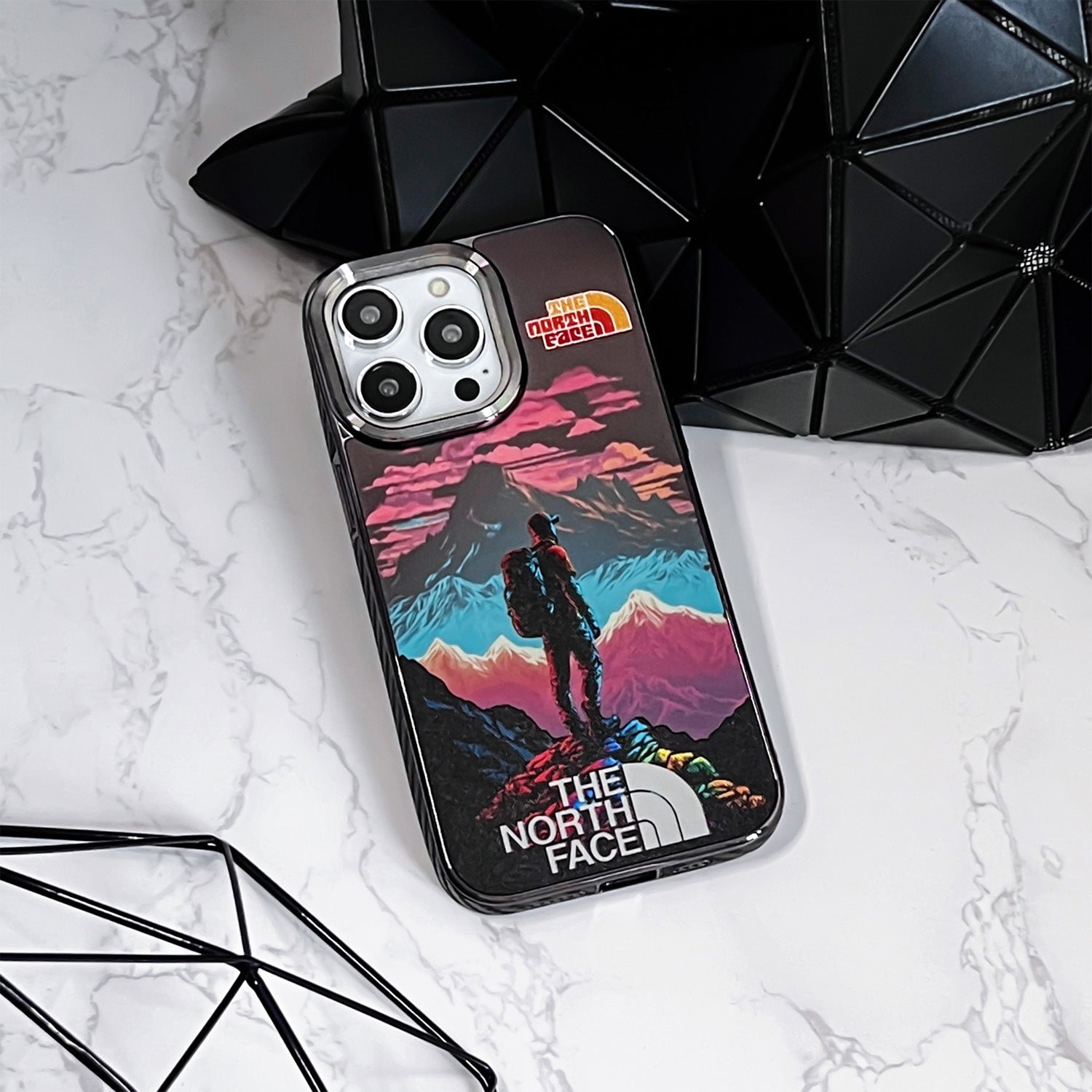 The North Face Cyberpunk Snow Mountain iPhone Case