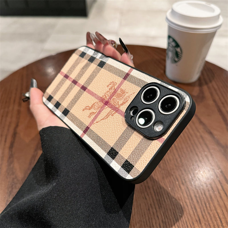 Burberry Leather iPhone Case