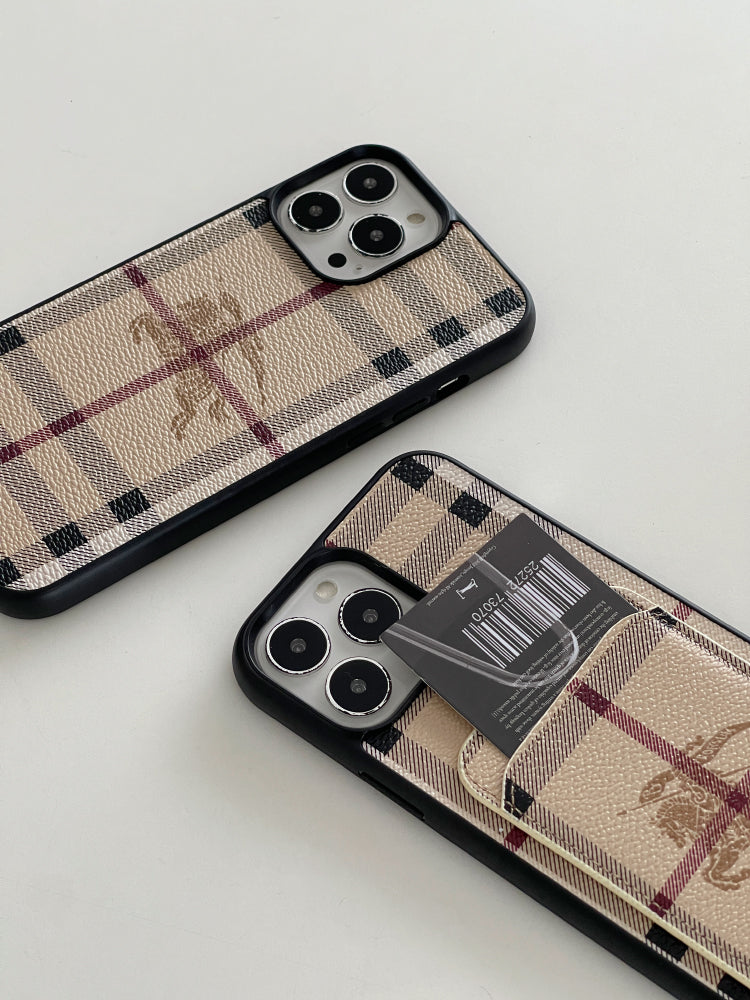 Burberry Leather iPhone Case