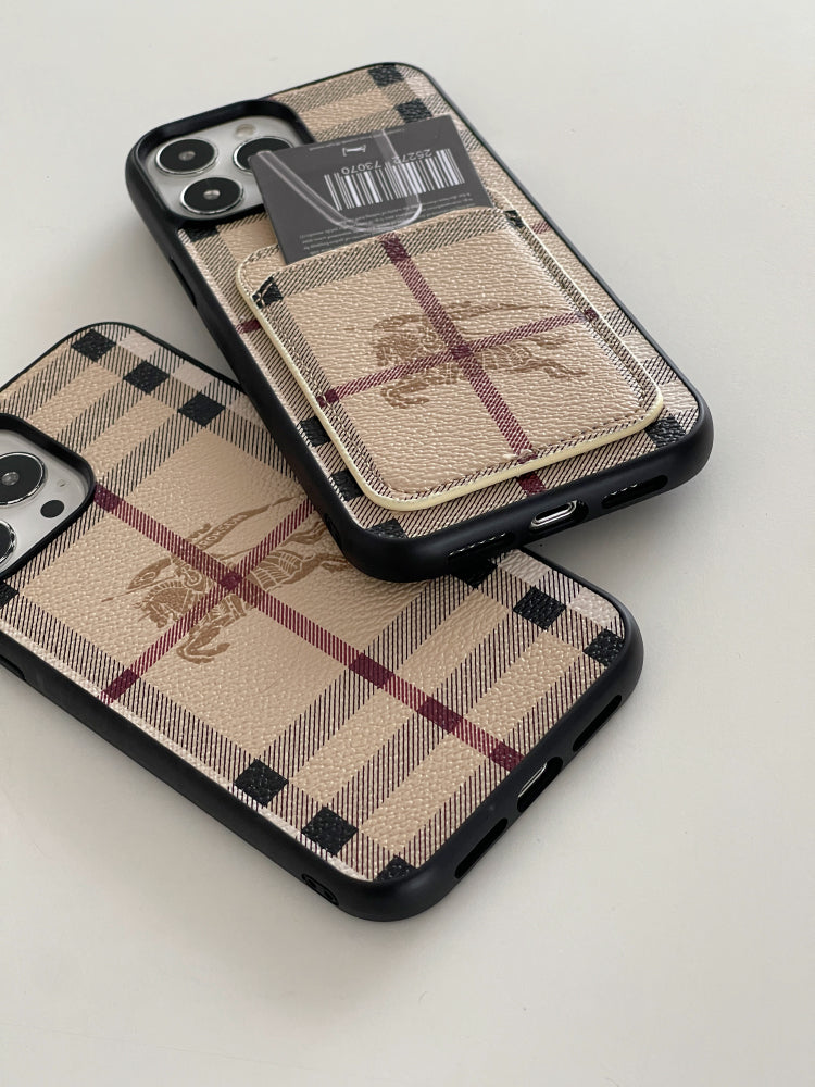 Burberry Leather iPhone Case