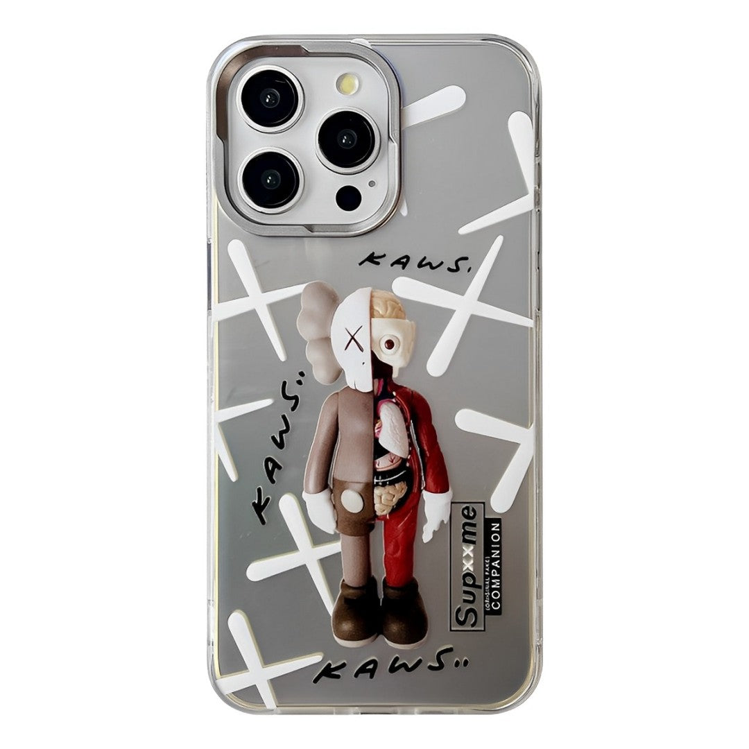 KAWS Electroplating Laser iphone Case