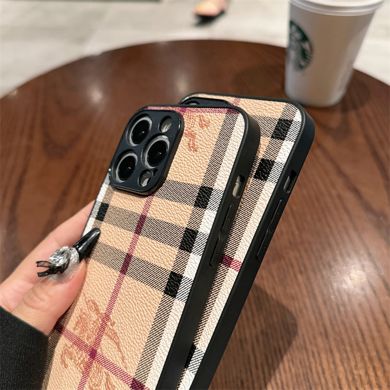 Burberry Leather iPhone Case