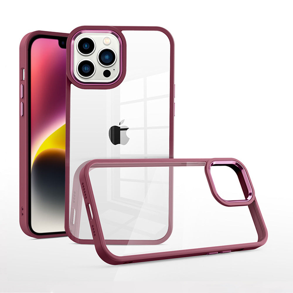 Colorful Border Clear iphone Case