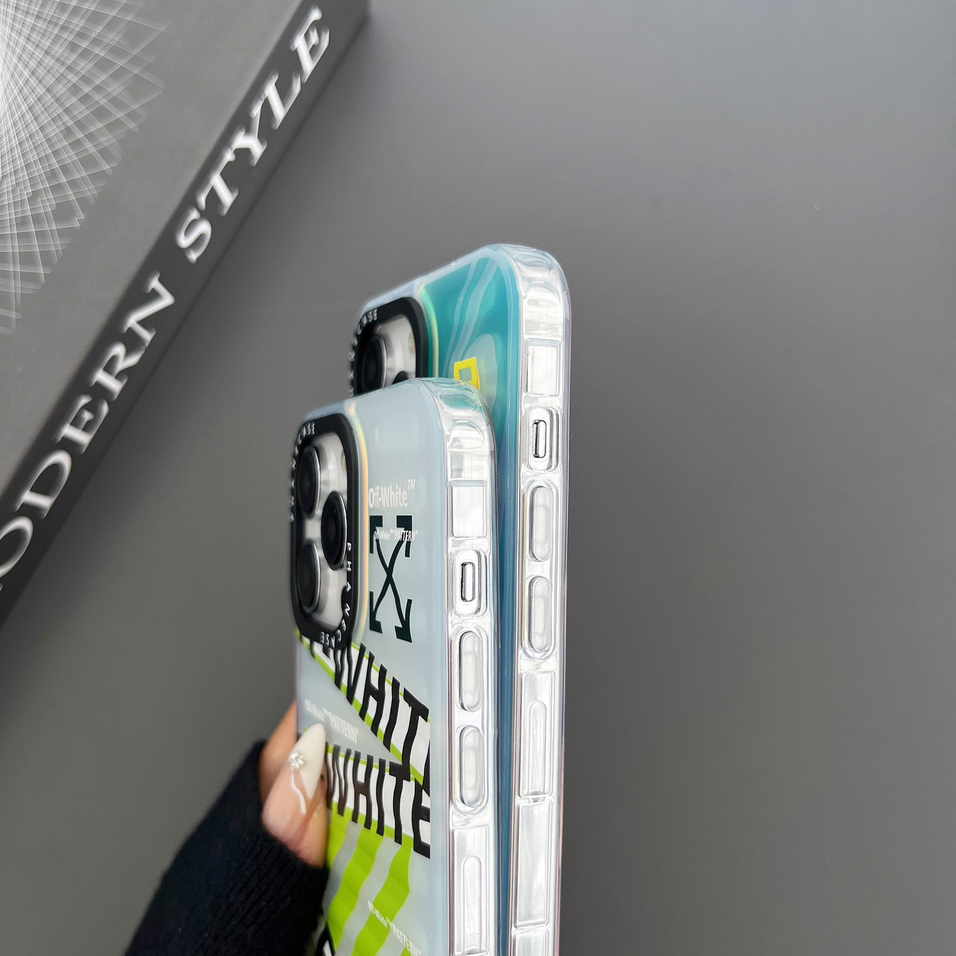 OW Laser Gradient iPhone Case