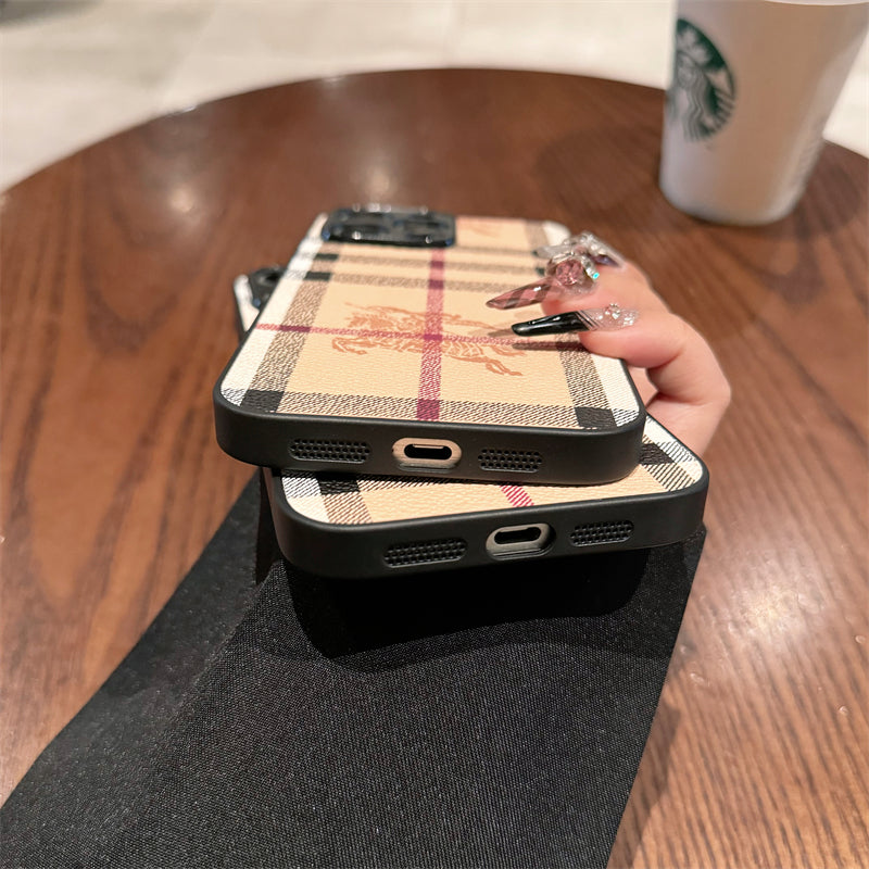 Burberry Leather iPhone Case