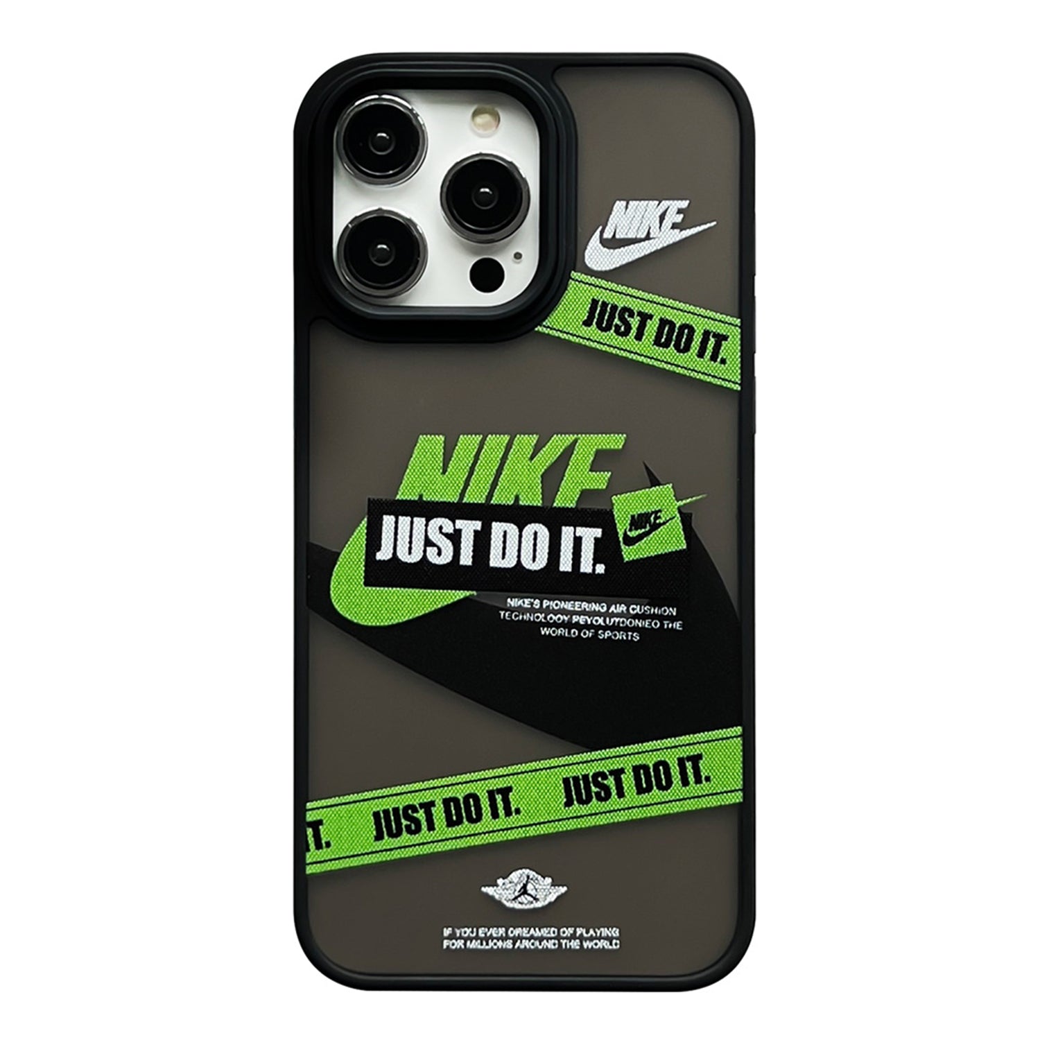 Nike × Air Jordan 1×Just Do It  iphone Case Frosted Trend Tags