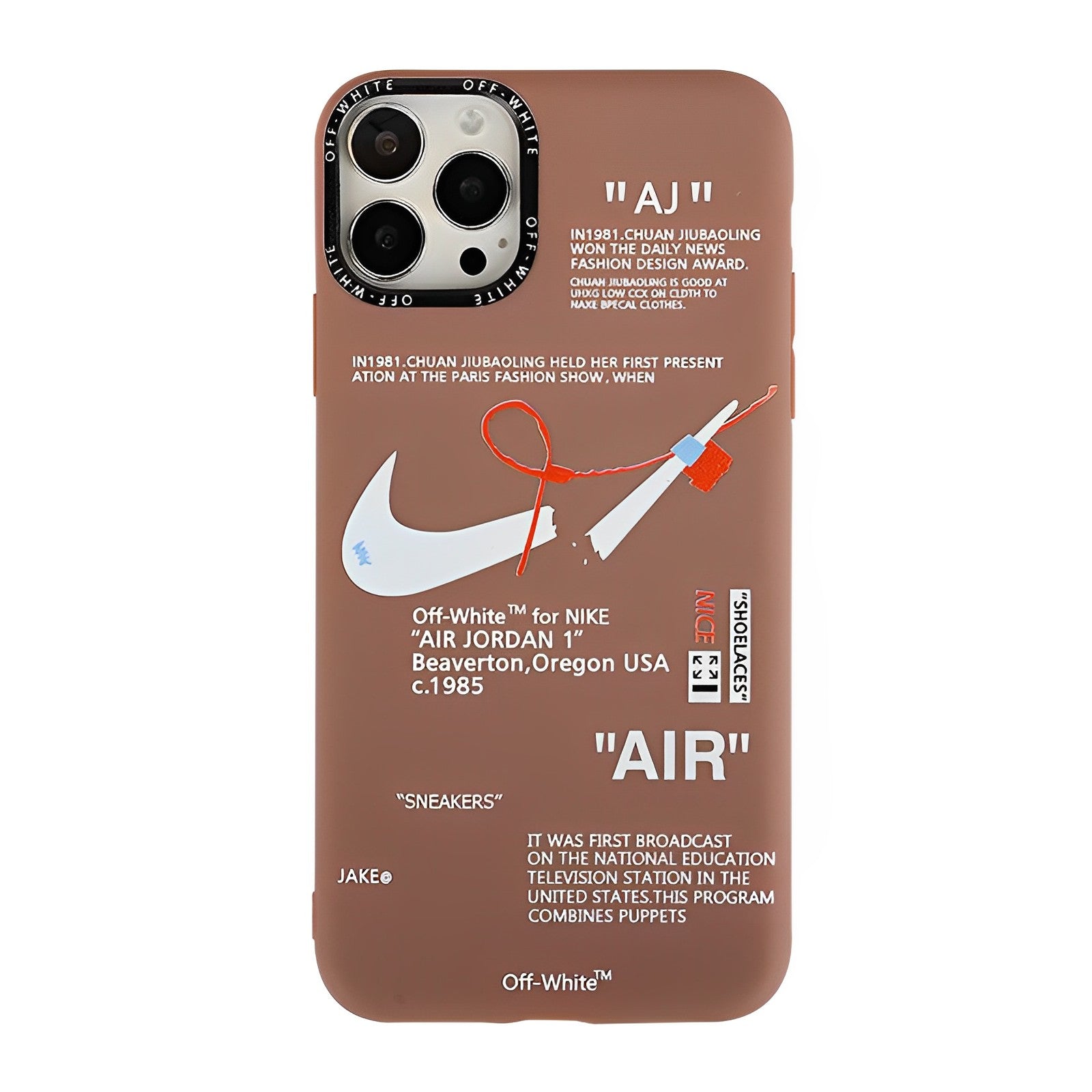 NIKE × Air Jordan 1× KAWS ×NASA Tags Fashion iPhone Case