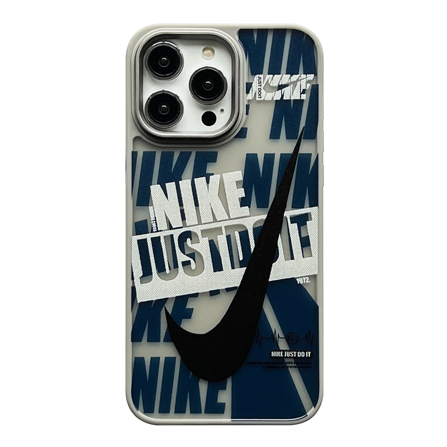 Nike × Air Jordan 1×Just Do It  iphone Case Frosted Trend Tags