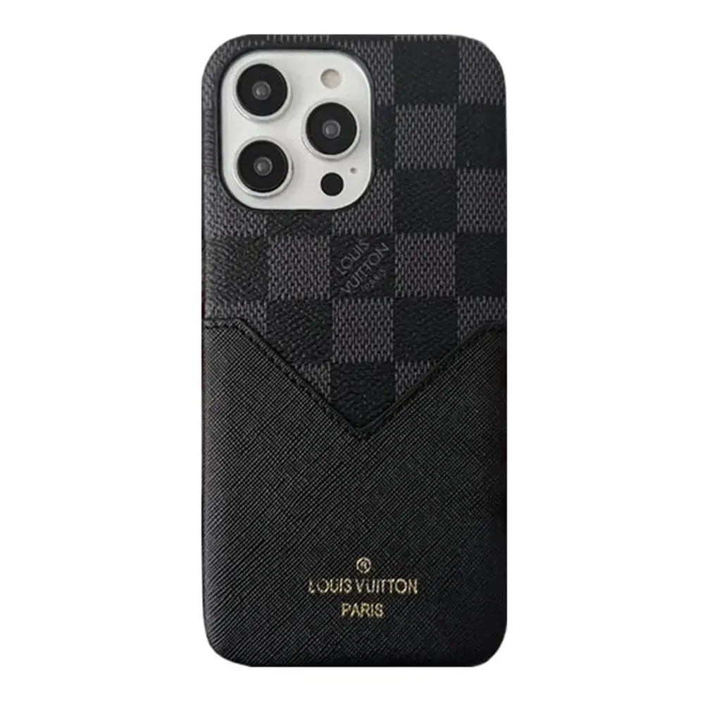 VL Monogram Leather iPhone Wallet Case