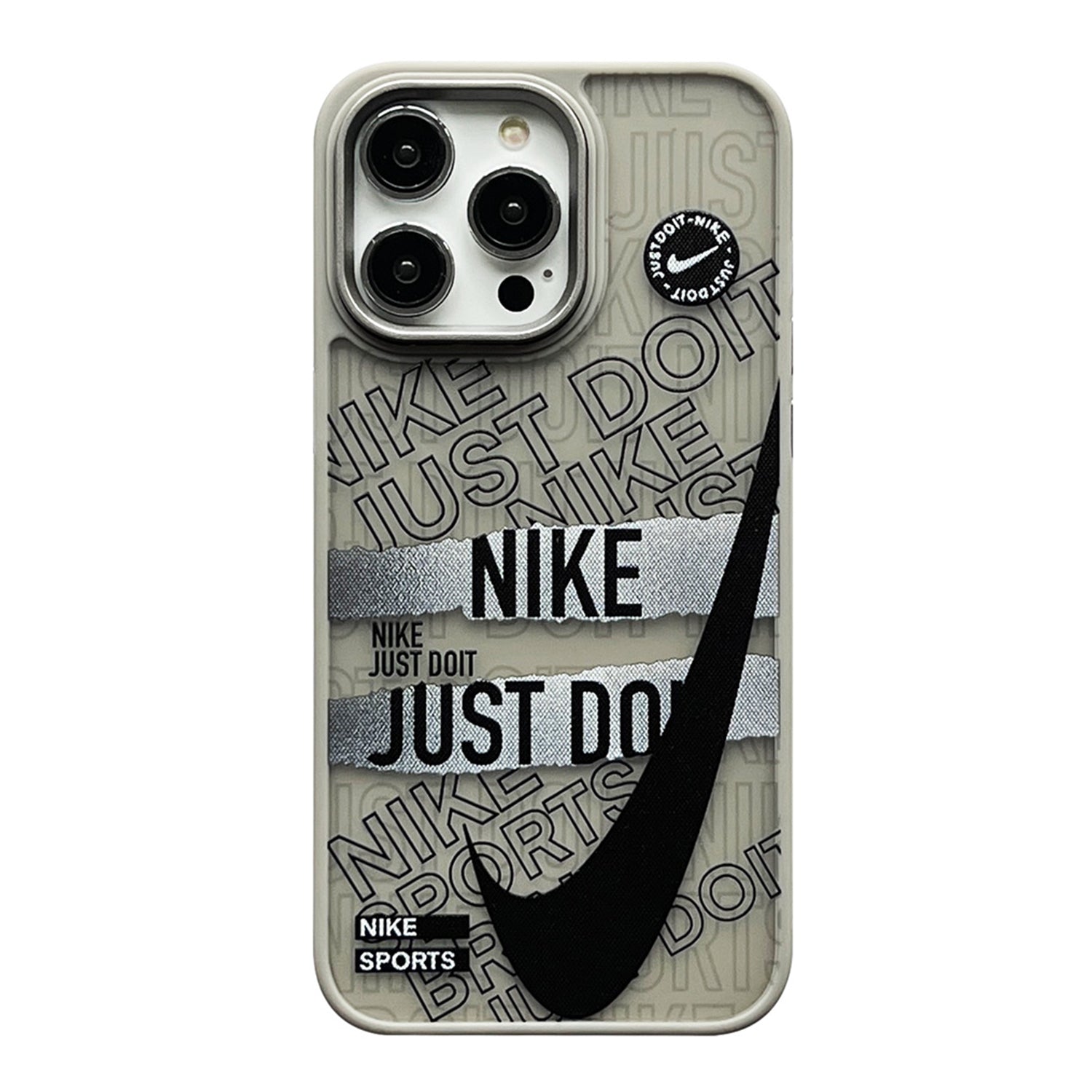 Nike × Air Jordan 1×Just Do It  iphone Case Frosted Trend Tags