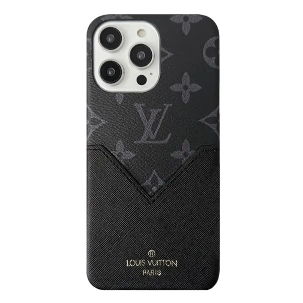 Monogram V Leather iPhone Wallet Case