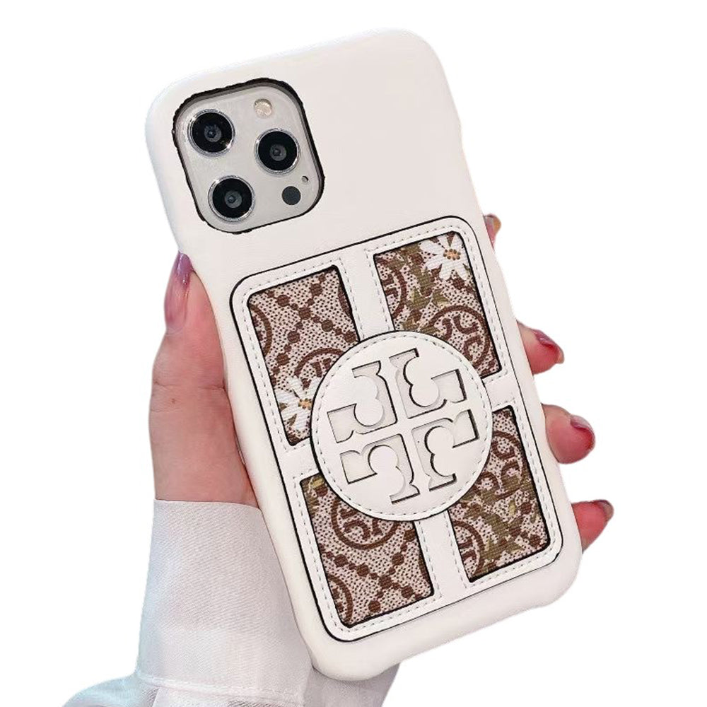 Tory Burch Retro Leather iPhone Wallet Case