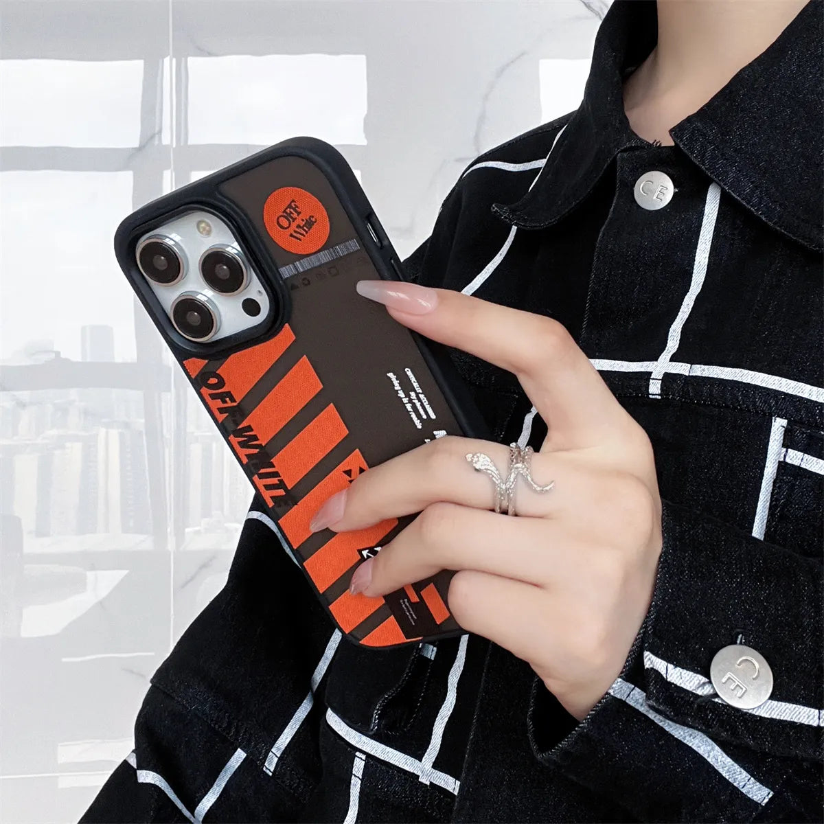 Off-White Trendy Street iPhone Case