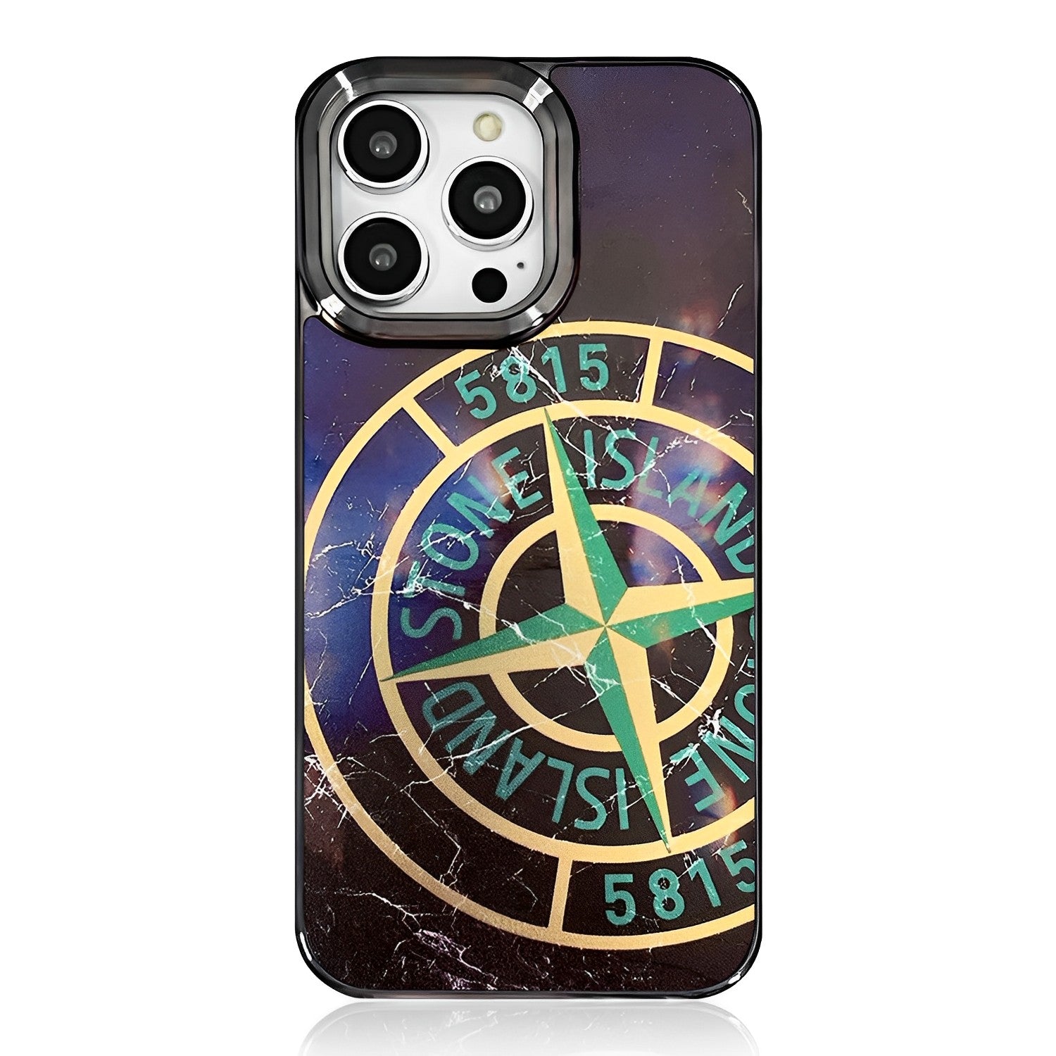 Stone Island Retro iPhone Case Carbon Fiber Frame