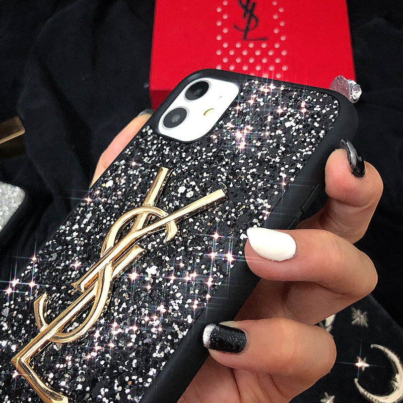 YSL Glitter iPhone Case