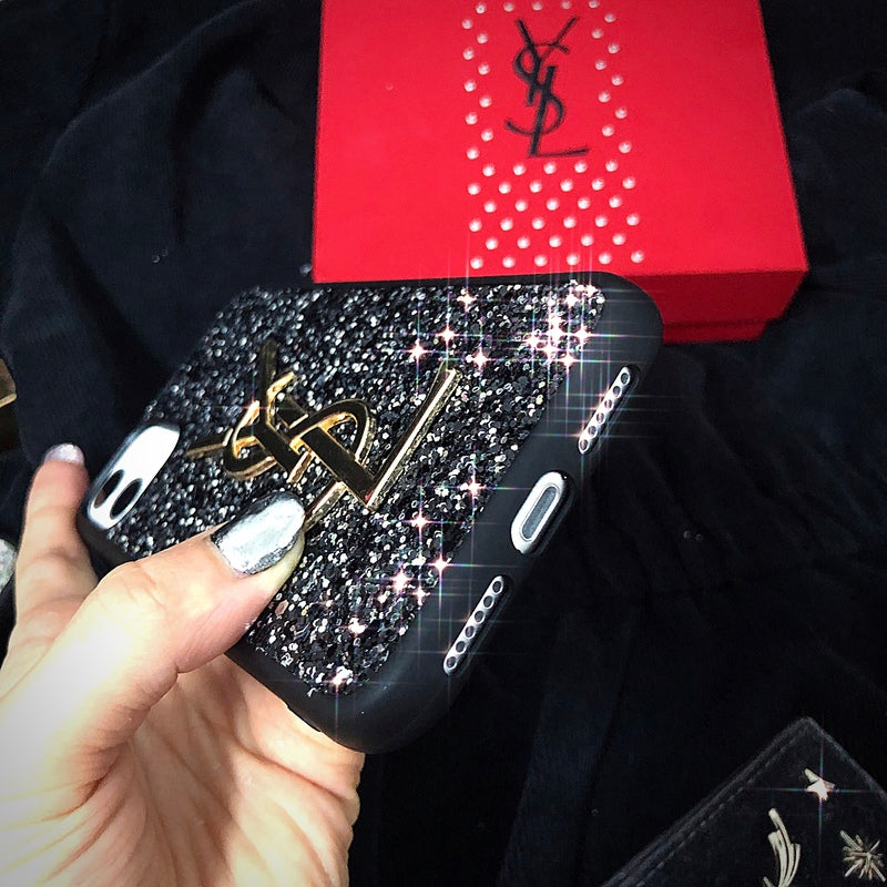 YSL Glitter iPhone Case