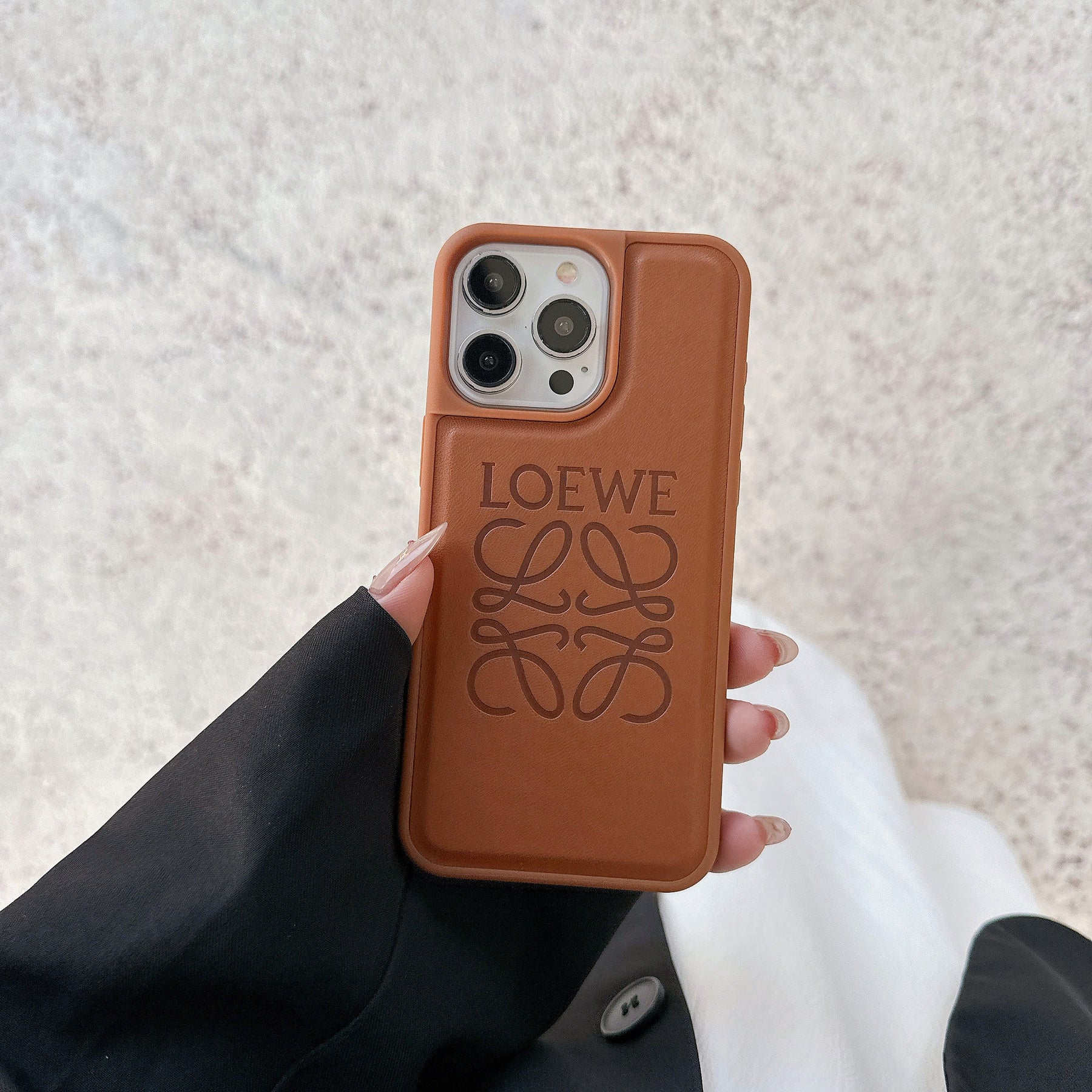 Loewe Retro Leather iPhone Case