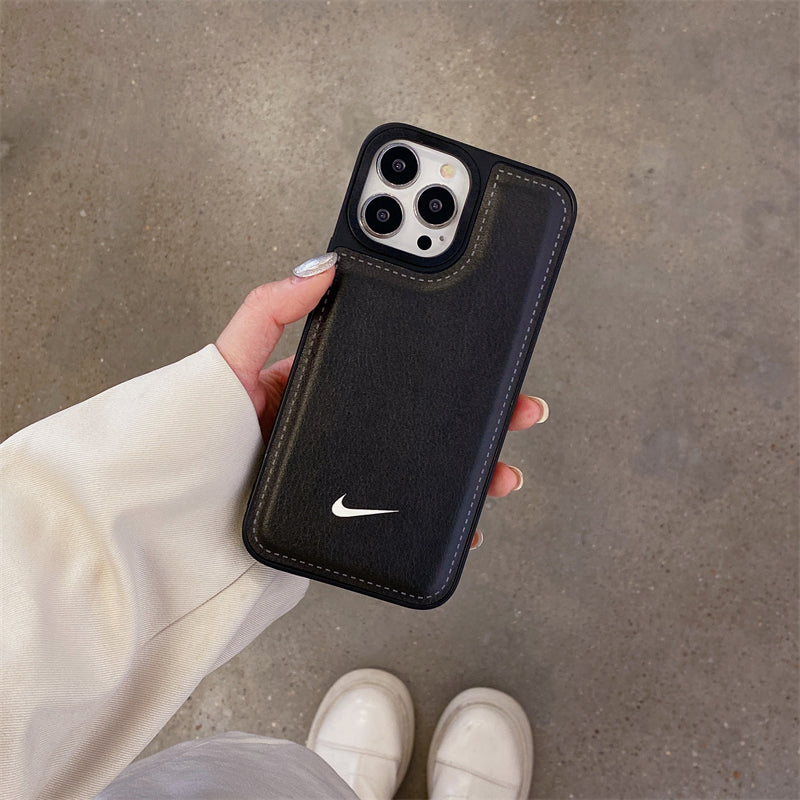 NIKE Leather Simple iPhone Case