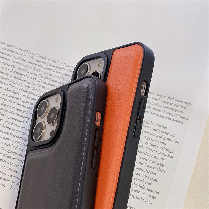 Leather Simple iPhone Case