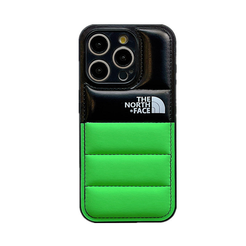 The North Face Colorblock Down Jacket iPhone Case